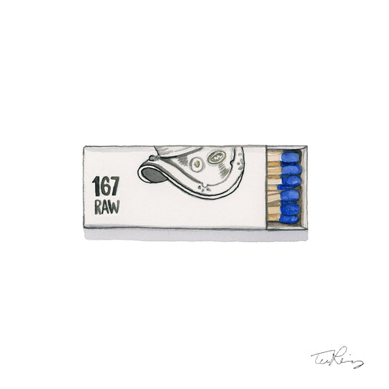 167 Raw Matchbook Print