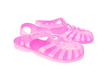  "Jelly Shoes, Pink"