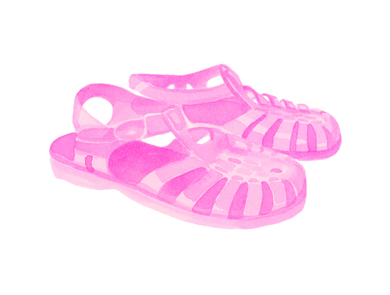 "Jelly Shoes, Pink"