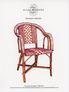  Red Bistro Armchair