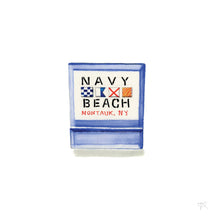  Navy Beach Matchbook Print