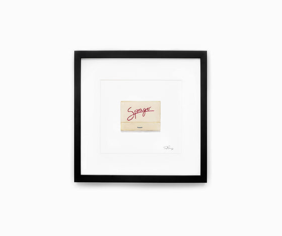 Spago Matchbook Print