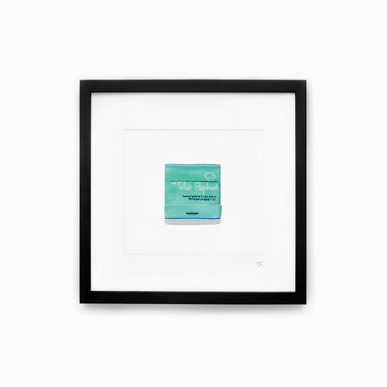 White Elephant Matchbook Print