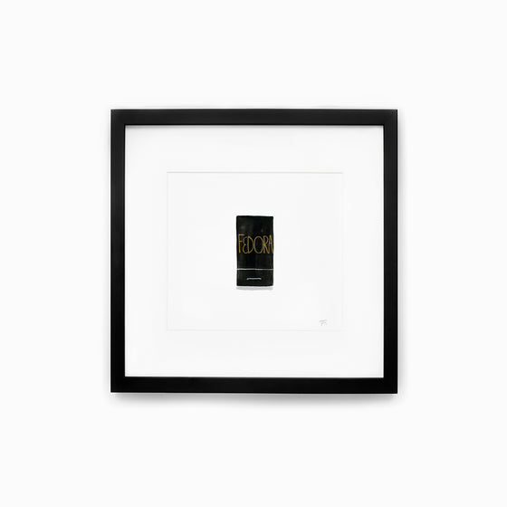 Fedora Matchbook Print