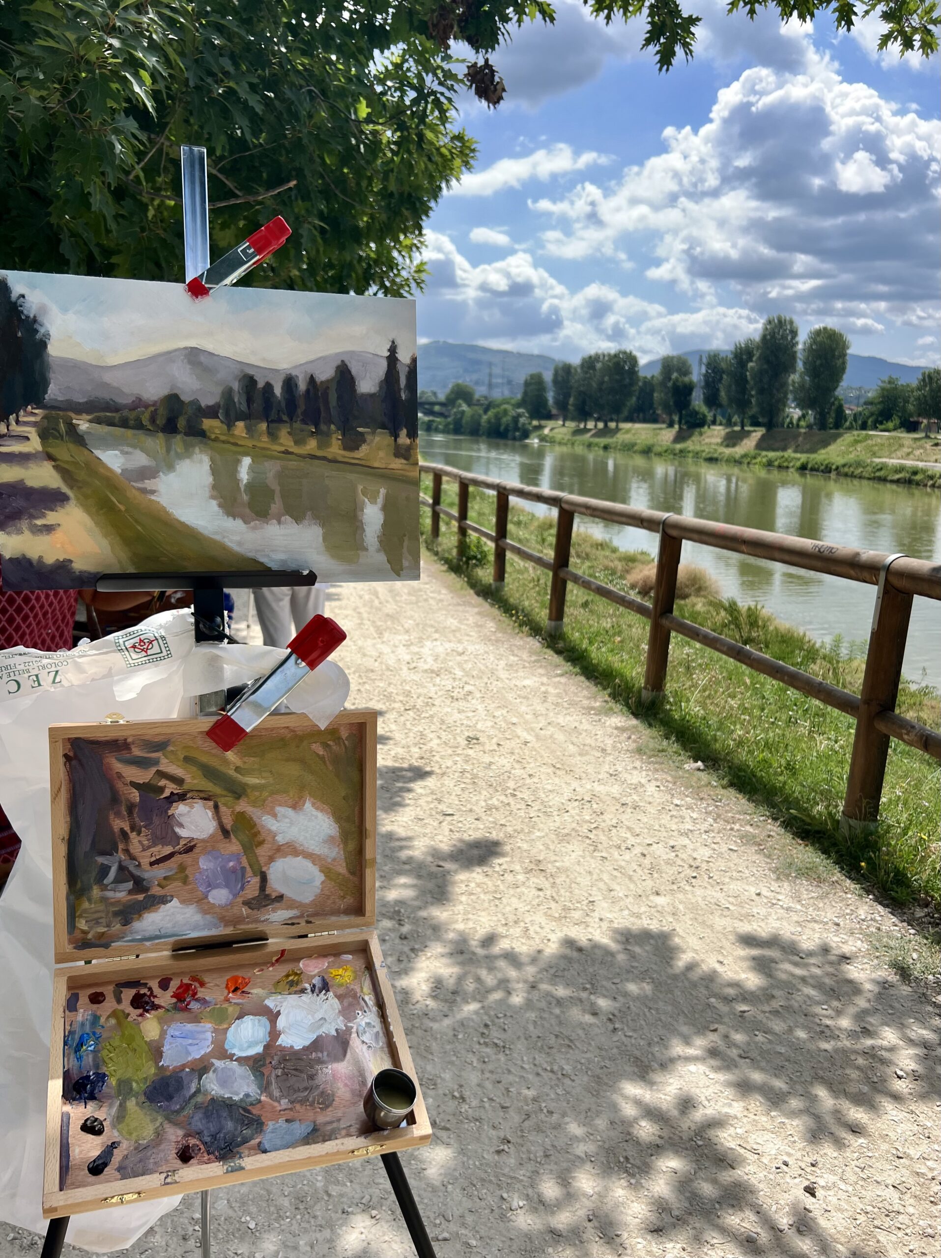 Plein Air Painting Outside Of Florence