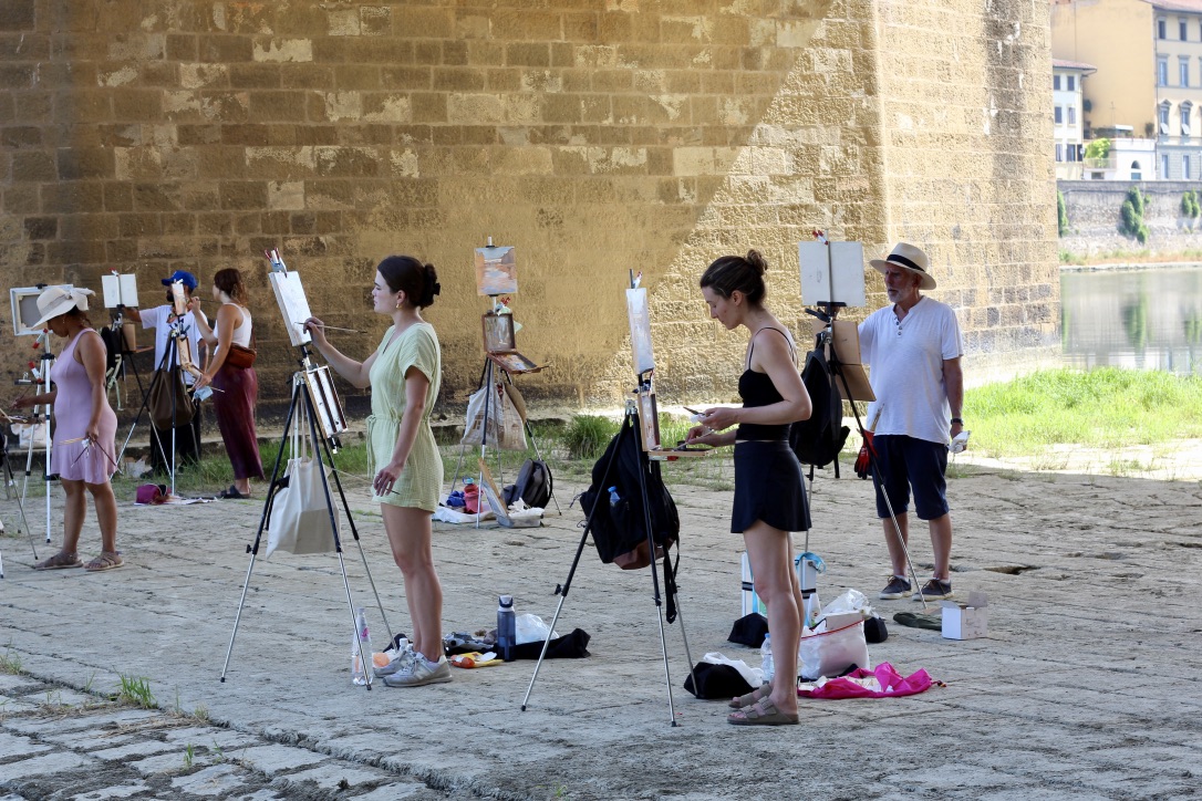 Painting the Ponte Vecchio with the Florence Academy of Art